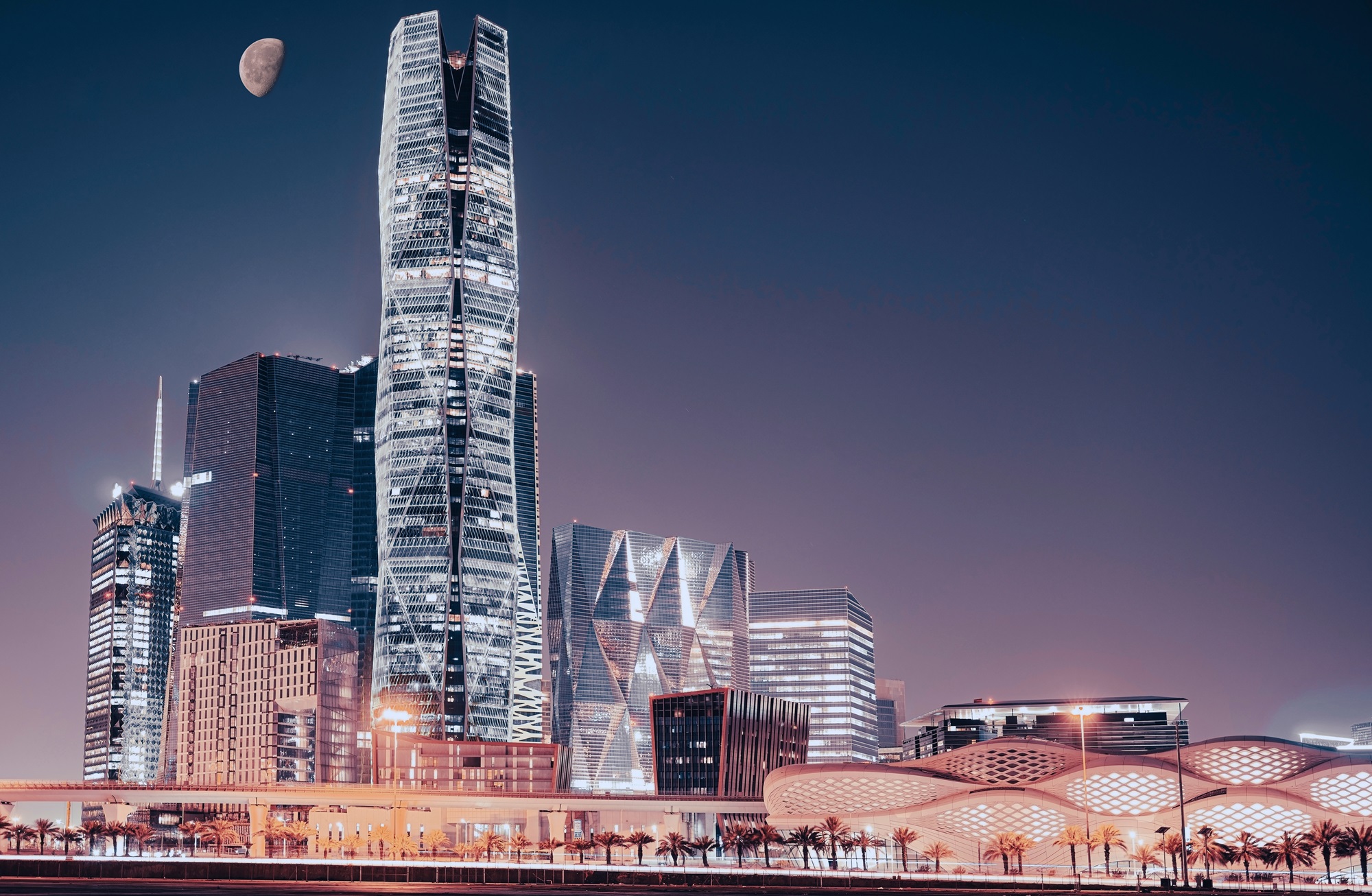 Night,View,Of,Riyadh,City