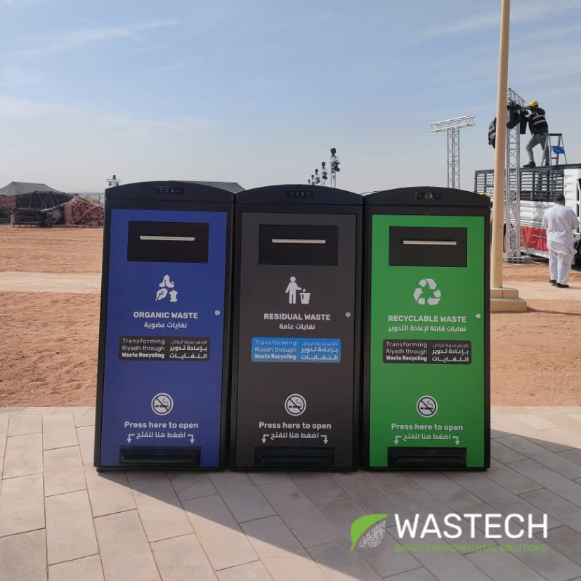 Solar-Powered Smart Waste Bins
